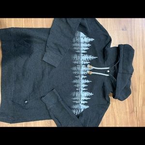 Tentree Womens heathered grey Hoodie sz. M